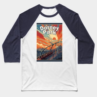 Dorney Park Poster Baseball T-Shirt